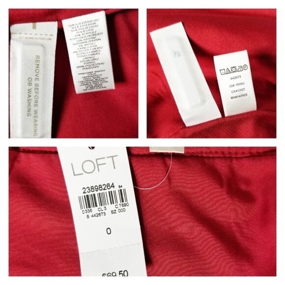 NWT Loft Striped A-Line Wrap Skirt - Picture 11 of 11